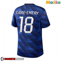 Moške Nogometnih dresov Francija Warren Zaire-Emery #18 Domači SP 2026 Kratki rokavi